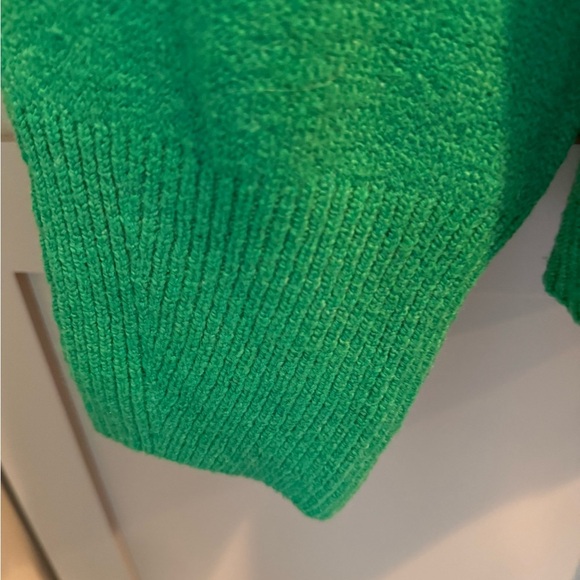 NWT a new day Vibrant Green Cowl Neck Dropped Shoulder Sweater SZ L - Picture 4 of 13